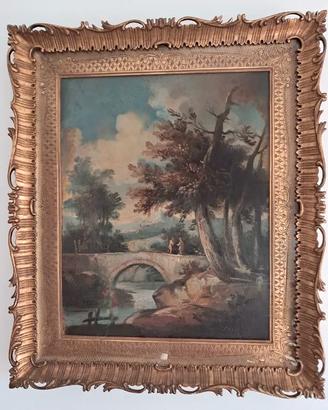 quadro inizio 900 (Calzolari) con cornice barocca