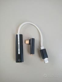 Adattatore USB-C a Jack 3.5mm Amplificatore HiFi