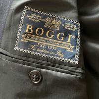 Giacca Boggi uomo blu gessata taglia 52