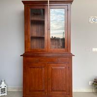 CREDENZA ARTE POVERA CON VETRINA