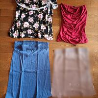 2 top e 1 maglietta maniche corte Tezenis donna S