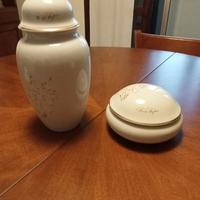 vaso e portagioie in porcellana fine