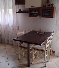 tavolo bancone per camera o cucina con 4 sedie