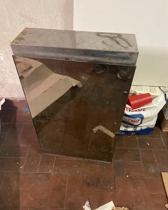 Armadietto bagno metallo e specchio