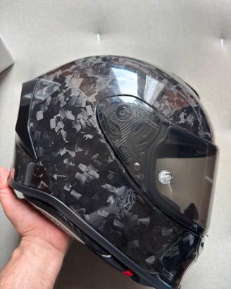 Casco Scorpion r1 carbon con interfono cardo