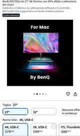benqu PD2705U NUOVO SIGILLATO