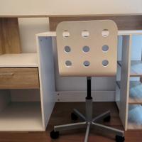 scrivania legno 139 cm con sedia