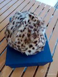 Cappello/Basco vintage in Ocelot (gattopardo)