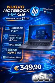 Notebook 15.6 HP G9 8GB RAM SSD 256 WIN 11