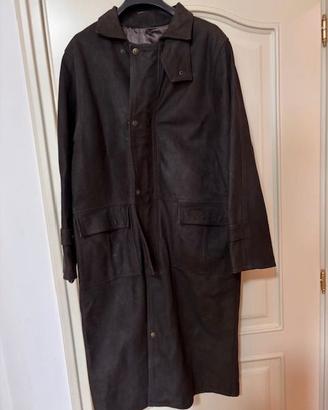 Australiano Giaccone Pelle Lungo Nuovo Saldi 80%