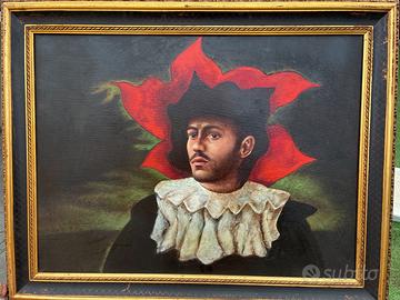 Dipinto Olio su Tela Domenico Velletri