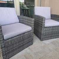 Poltrone in rattan da esterno