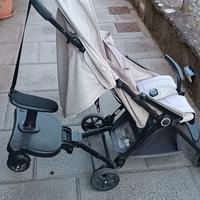 passeggino con rimorchio