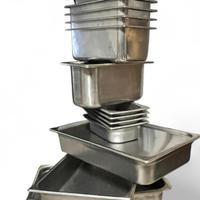 Vasche Gastronorm inox professionali con coperchi