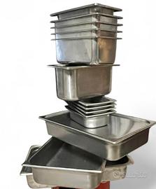 Vasche Gastronorm inox professionali con coperchi