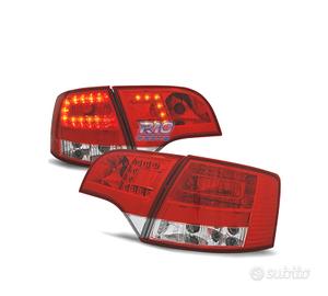 FANALI AUDI A4 B7 AVANT 05-07 LED ROSSO CROMATO
