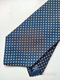 Cravatta a pois Yves Saint Laurent 100% seta