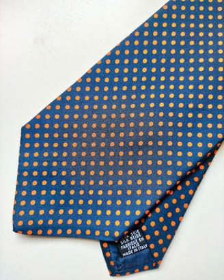 Cravatta a pois Yves Saint Laurent 100% seta
