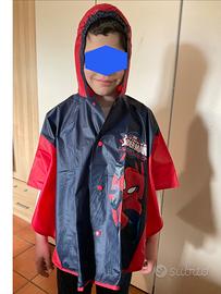 Mantella poncho pioggia bambino 4-6 anni