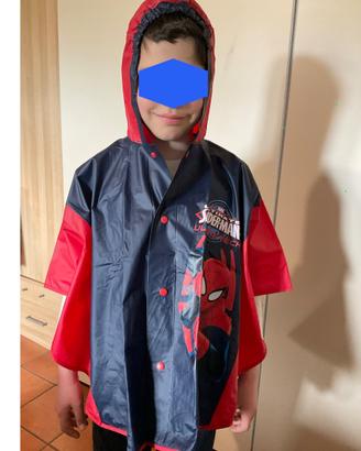 Mantella poncho pioggia bambino 4-6 anni