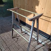 carrello porta televisione e televisione d'epoca 