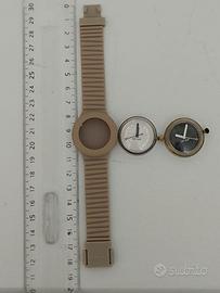 Lotto  2 casse Orologi Hip Hop con 1 Cinturino
