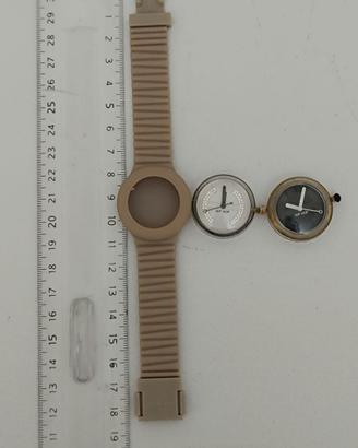 Lotto  2 casse Orologi Hip Hop con 1 Cinturino