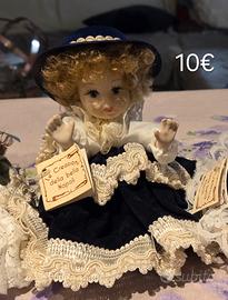 Bambola ceramica dipinta a mano