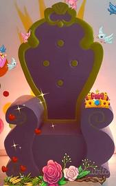 trono scenografico sale o eventi