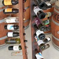 Porta Bottiglie Verticale in Doghe di Vera Botte