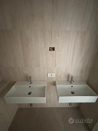 Coppia Lavabi Globo T-Edge 600x470 + Rubinetti