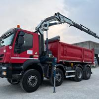 Iveco Trakker 410T45 8x4 Ribaltabile Gru Cormach 2