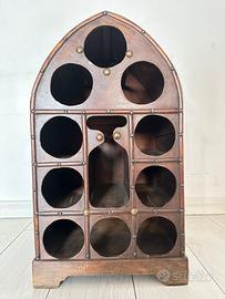 Cantinetta Portabottiglie Vintage in Legno