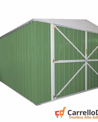 Box acciaio garage lamiera 360x600 verde chiaro