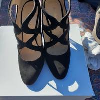 scarpe camoscio nere marca Baldinini