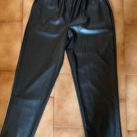 Pantaloni in ecopelle color nero - taglia XL