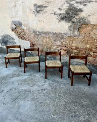 Poltronova 4 sedie Torbecchia Michelucci