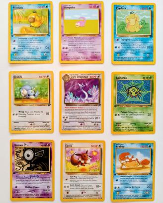 Lotto carte Pokemon Wizards of the Coast