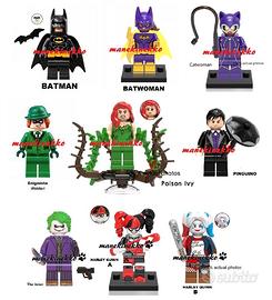 9 minifigure BATMAN set supereroi DC simil Lego