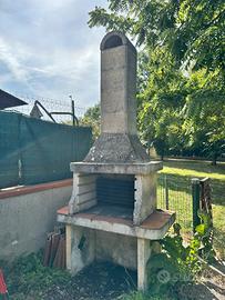 Barbecue in pietra 130x70x290