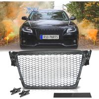 GRIGLIA PER AUDI A4 B8 08-11 COLORE NERO LOOK RS