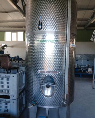 Serbatoio acciaio inox da 3000 lt per olio o vino
