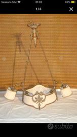 Lampadario 1910 originale e restaurato