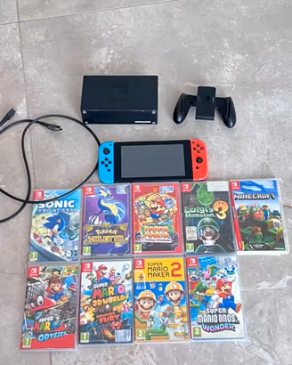 Nintendo Switch + 9 Giochi Top
