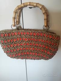 ZAINO E BORSETTA ....ARANCIO...