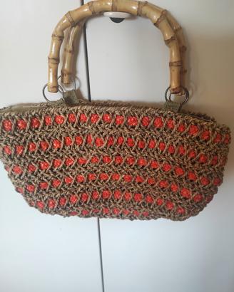 ZAINO E BORSETTA ....ARANCIO...