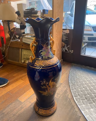 Vaso decorato giapponese in ceramica