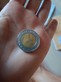 Moneta da 500 lire della repubblica italiana