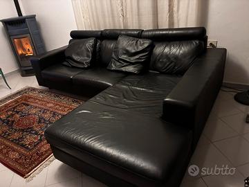 Divano in pelle fiore