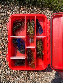 Porta esche Molix + 10 jig da bass fishing
